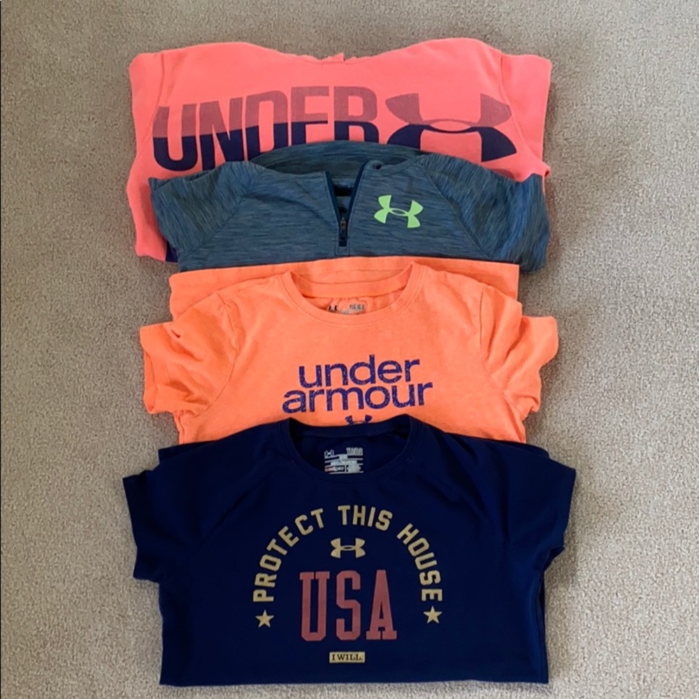 Under Armour girls youth size large bundle